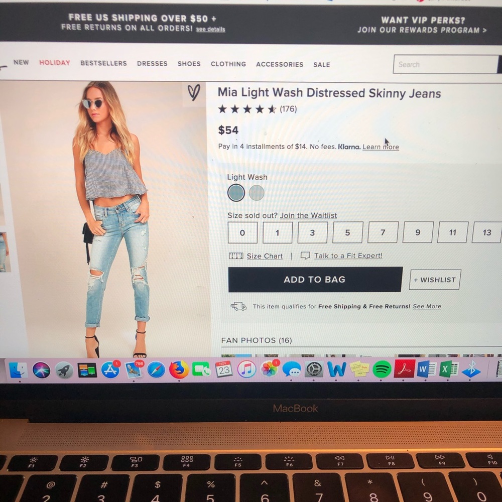 Lulu’s Eunina NEW Distressed Skinny Cropped Jeans